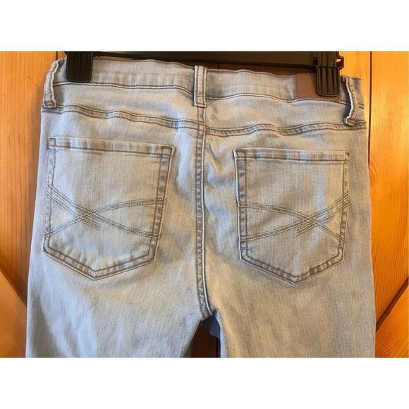 Aero Womens Jeans Size 8 Stretch Denim High Rise Light Wash Distressed (1177) - Picture 4 of 5